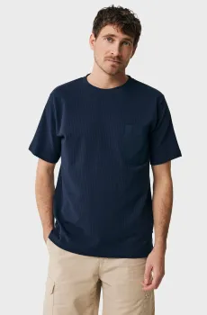 Мужская темно-синяя футболка Синий S Mexx MF007809241M