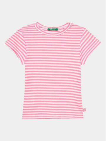 United Colors Of Benetton Футболка 3W5BG10D4 Рожевий Slim Fit United Colors Of Benetton Футболка 3W5BG10D4 Рожевий Slim Fit