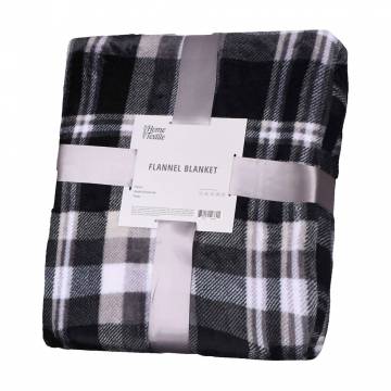 Плед Ardesto Flannel клетка серая, 160*200 см (ART0101PB) Плед Ardesto Flannel клетка серая, 160*200 см (ART0101PB)
