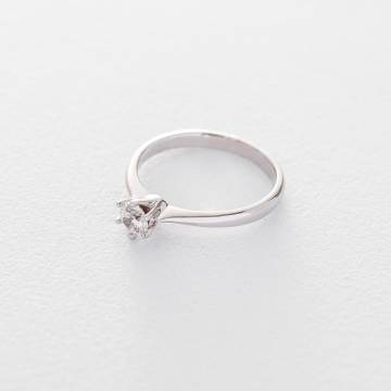 Золотое помолвочное кольцо (циркон Swarovski) к06298 Золотое помолвочное кольцо (циркон Swarovski) к06298