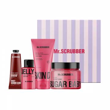 Набор Mr.Scrubber Cherry Care (скраб, 450 г + крем-гель, 150 мл + крем для рук, 30 г + гель для душа, 100 мл) Набор Mr.Scrubber Cherry Care (скраб, 450 г + крем-гель, 150 мл + крем для рук, 30 г + гель для душа, 100 мл)