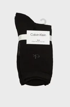 Женские черные носки (4 пары) CK WOMEN SOCK 4P AO LOGO HOLIDAY PACK Черный ONESIZE Calvin Klein 701229441