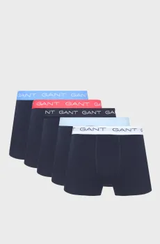 Мужские темно-синие боксеры (5 шт) TRUNK Синий S Gant 902525003