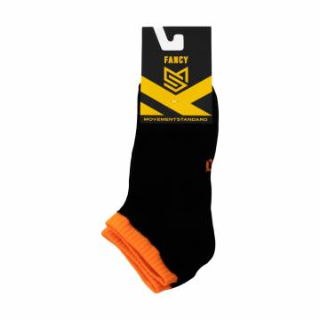 Носки унисекс MovementStandard Fancy M0305S спортивные, ультракороткие, 49 черно-оранжевые, размер 42-45