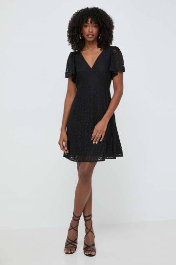 Платье MICHAEL Michael Kors цвет чёрный mini расклешённая Платье MICHAEL Michael Kors цвет чёрный mini расклешённая