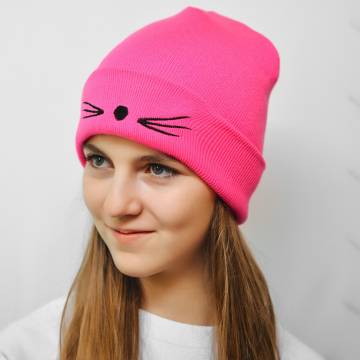 Шапки Lemanta Шапка кішка малинова (котенок) Шапки Lemanta Шапка кішка малинова (котенок)