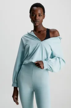 Женский голубой анорак Zip Anorak Голубой S Calvin Klein 00GWS3O500