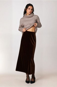 Максіспідниця - коричневий