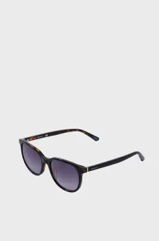 Женские черные солнцезащитные очки Plastic Sun Glasses Rectangular Full rim Черный ONESIZE Gant GA8067/5201B