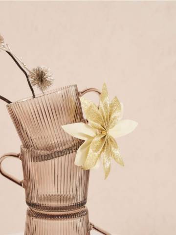 Різдвяні прикраси, 5 шт - золотий