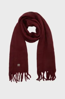 Женский бордовый шарф TJW CITY BOLD Бордовый ONESIZE Tommy Jeans AW0AW16790