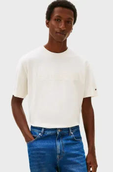 Мужская белая футболка MIX MEDIA GRAPHIC TEE Белый M Tommy Hilfiger MW0MW41766