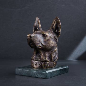 Бронзовая шкатулка ручной работы "Верный друг" сер00029д Бронзовая шкатулка ручной работы "Верный друг" сер00029д