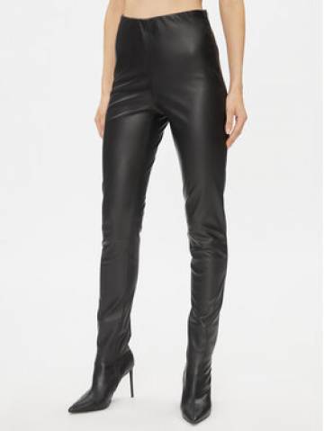 Bruuns Bazaar Штани зі штучної шкіри Christa BBW3601 Чорний Slim Fit Bruuns Bazaar Штани зі штучної шкіри Christa BBW3601 Чорний Slim Fit