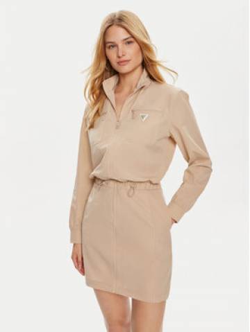 Guess Повсякденна сукня Aurelie V4YK01 WG982 Бежевий Regular Fit Guess Повсякденна сукня Aurelie V4YK01 WG982 Бежевий Regular Fit