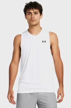 Мужская белая майка UA Tech Tank Белый XL Under Armour 1382795-100