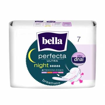 Гигиенические прокладки Bella Perfecta Ultra Night Silky Drai, 7 шт Гигиенические прокладки Bella Perfecta Ultra Night Silky Drai, 7 шт