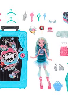 Детский игровой набор-сюрприз Monster High Кошмарные каникулы Ужас-секреты Лагуны, от 4 лет, 19 сюрпризов (JDR51)