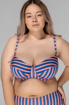 Женский лиф от купальника в полоску 533V Разноцветный 70F brabrabra SO205533