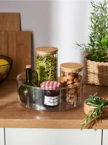 Обертовий кухонний органайзер - білий