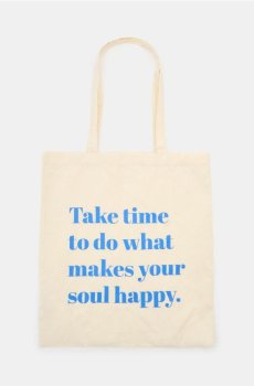 Текстильна сумка shopper з написом - кремовий