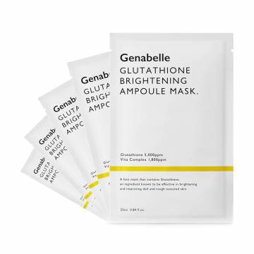 Уценка! Тканевая маска для лица Genabelle Glutathione Brightening Ampoule Mask с глутатионом, 5*25 мл Уценка! Тканевая маска для лица Genabelle Glutathione Brightening Ampoule Mask с глутатионом, 5*25 мл