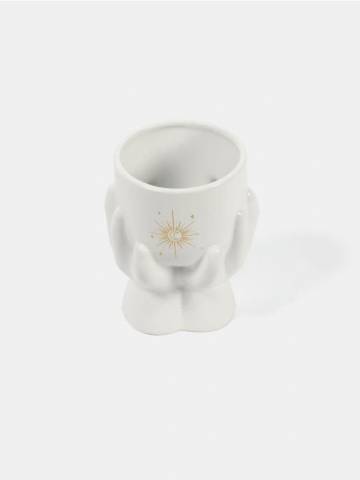 Горщик для квітів - білий Горщик для квітів - білий