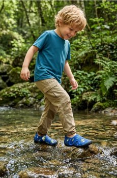 Пляжне взуття з мотивом транспорту - синій