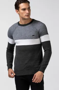 Мужской серый свитер Серый XS Lacoste AH215656G