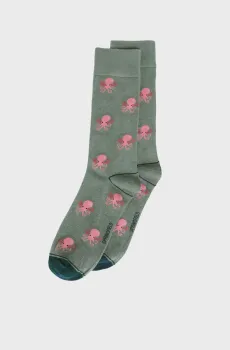 Мужские оливковые носки с узором Оливковый 39-42 SPRINGFIELD 653618