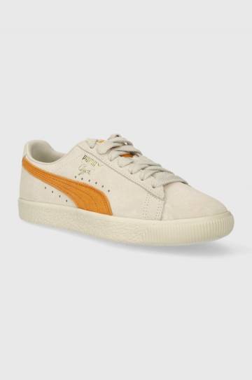 Замшевые кроссовки Puma Clyde OG цвет бежевый Замшевые кроссовки Puma Clyde OG цвет бежевый