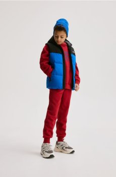 Reserved - Стьобаний жилет із каптуром - синій - 793HF-55X