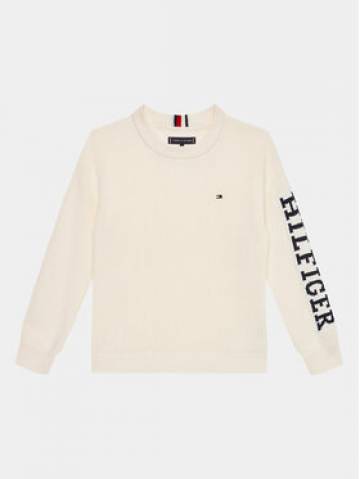 Tommy Hilfiger Светр Monotype KB0KB08364 D Écru Regular Fit Tommy Hilfiger Светр Monotype KB0KB08364 D Écru Regular Fit