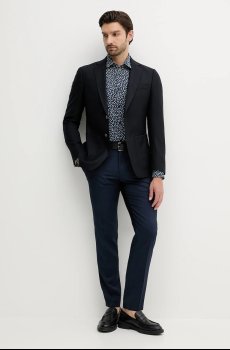 Шерстяной пиджак BOSS H-Hutson-2PP-253