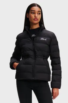 Женская черная куртка puffer jacket Черный 40 Karl Lagerfeld A1W15049