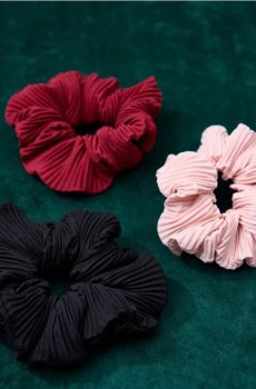 Резинки для волосся, 3 шт. - різнобарвний