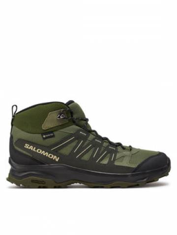 Salomon Трекінгові черевики Grivola Mid Gore-Tex L47606400 Зелений Salomon Трекінгові черевики Grivola Mid Gore-Tex L47606400 Зелений