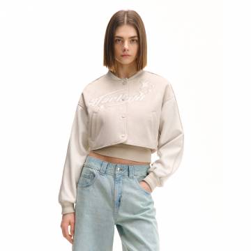 Cropp - Укорочена куртка - нюдовий Cropp - Укорочена куртка - нюдовий