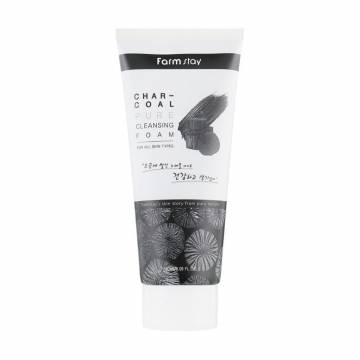 Очищающая пенка для умывания FarmStay Charcoal Pure Cleansing Foam с древесным углем, 180 мл Очищающая пенка для умывания FarmStay Charcoal Pure Cleansing Foam с древесным углем, 180 мл