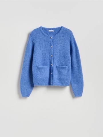 Reserved - Кардиган з декоративними гудзиками - гіацинтовий - 249GV-54M