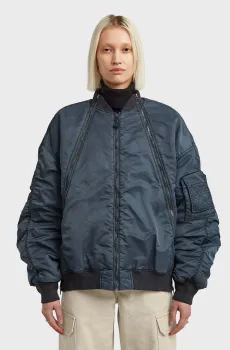 Женский темно-синий бомбер Macro Синий S G-Star RAW D26977,D192