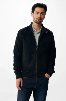 Мужская черная замшевая куртка Черный S Mexx MF006801643M