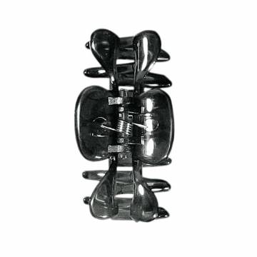 Набор зажимов для волос TITANIA, 6см, 2шт, черный, 8020-2 B