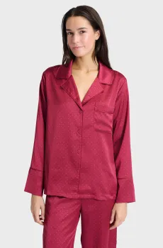 Женская красная рубашка с узором IRREELLE Красный L Etam 6555688