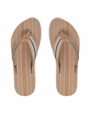 Tommy Hilfiger Вєтнамки Im Th Print Beach Sandal FW0FW08370 Бежевий