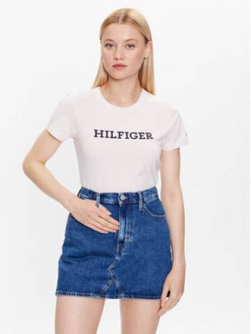 Tommy Hilfiger Футболка WW0WW38872 Écru Slim Fit
