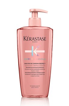 Шампунь-ванна Kerastase Chroma Absolu Bain Riche Chroma Respect для окрашенных, чувствительных и поврежденных волос, 500 мл