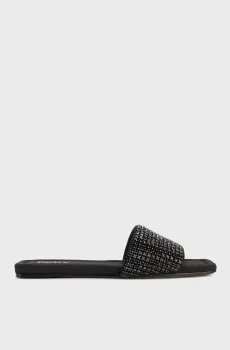 Женские черные слайдеры Черный 37 DKNY K1463250