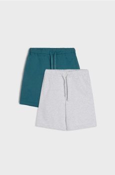 Вільні шорти до колін – набір із 2 - сірий