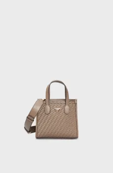 Женская бежевая сумка SILVANA 2 COMP MINI TOTE Бежевый ONESIZE Guess HWWW8665770